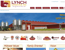 Tablet Screenshot of lynchlivestock.com